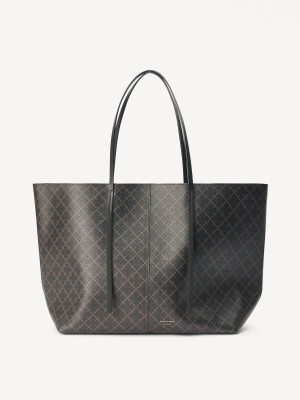 By Malene Birger Abi Printed Tote Vesker Mørke | NO_BB35535