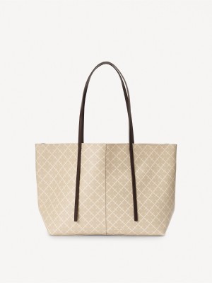 By Malene Birger Abigail Printed Tote Vesker Feather | NO_BB60416