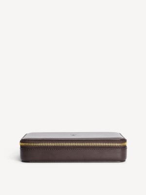 By Malene Birger Aya Cher Leather Jewellery Case Skjønnhetsvesker Mørke Brune | NO_BB84838