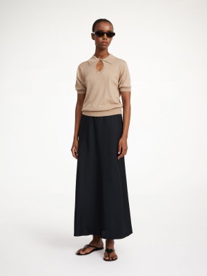 By Malene Birger Boshan Midi Skjørt Svarte | NO_BB45955