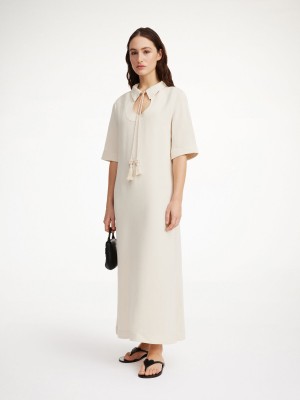 By Malene Birger Brinney Maxi Kjole Oyster Gray | NO_BB21918