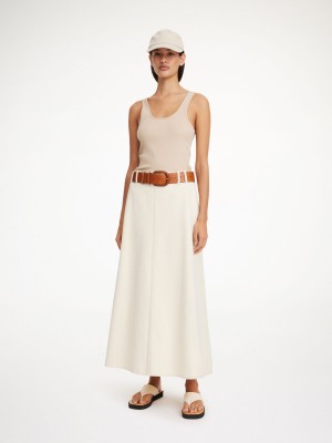 By Malene Birger Carlas Denim Maxi Skjørt Mojave Desert | NO_BB44451