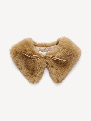 By Malene Birger Cowie Faux Fur Collar Skjerf Tannin | NO_BB65555