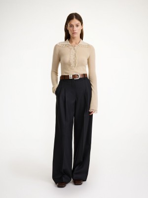 By Malene Birger Cymbaria High-waist Bukser Svarte | NO_BB56927