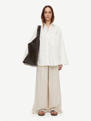 By Malene Birger Derris Organic Cotton Skjorte Hvite | NO_BB28562