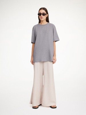 By Malene Birger Fayeh Organic Cotton T-shirt Topper Grå | NO_BB87297