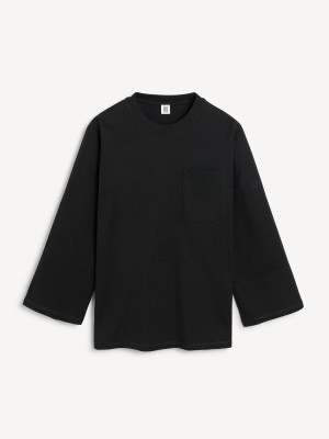 By Malene Birger Fayeh Oversized Longsleeve Topper Svarte | NO_BB84555