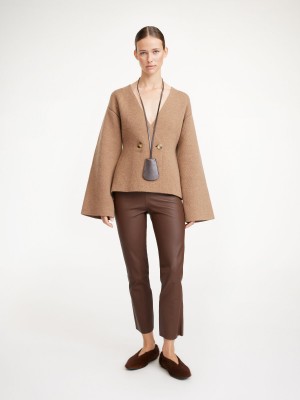 By Malene Birger Florentina Leather Bukser Chestnut | NO_BB79812