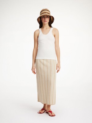 By Malene Birger Hercula Maxi Skirt Strikkevarer Oyster Gray | NO_BB39392