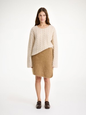 By Malene Birger Krissah Mini Skirt Strikkevarer Brune | NO_BB65241