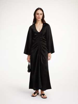 By Malene Birger Lavende Maxi Kjole Svarte | NO_BB76570