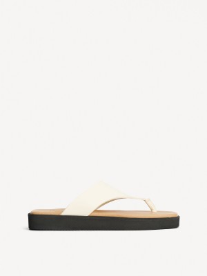 By Malene Birger Marisol Leather Sandals Sko Pisket Krem | NO_BB36242