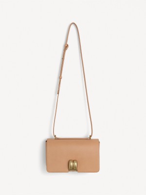 By Malene Birger Noval Leather Shoulder Vesker Tan | NO_BB49748