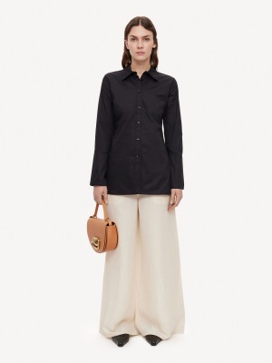 By Malene Birger Padano Organic Cotton Skjorte Svarte | NO_BB97718