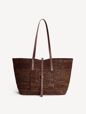 By Malene Birger Palla Straw Tote Vesker Bison | NO_BB73665