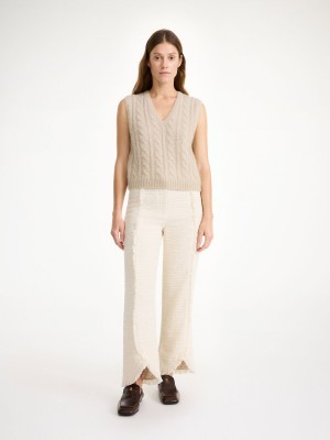 By Malene Birger Simea Vest Strikkevarer Oyster Gray | NO_BB81834