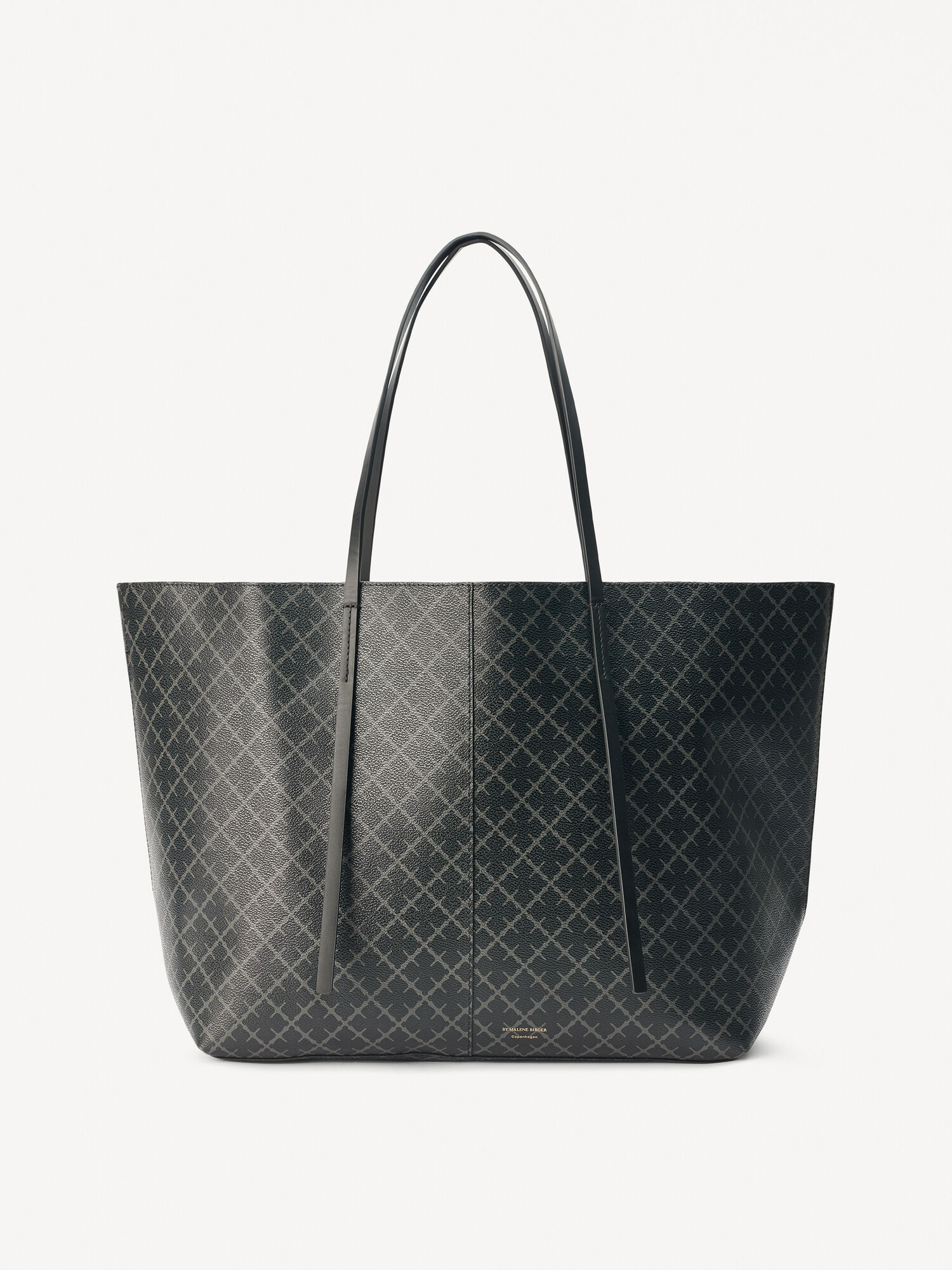 By Malene Birger Abi Printed Tote Vesker Charcoal | NO_BB38713