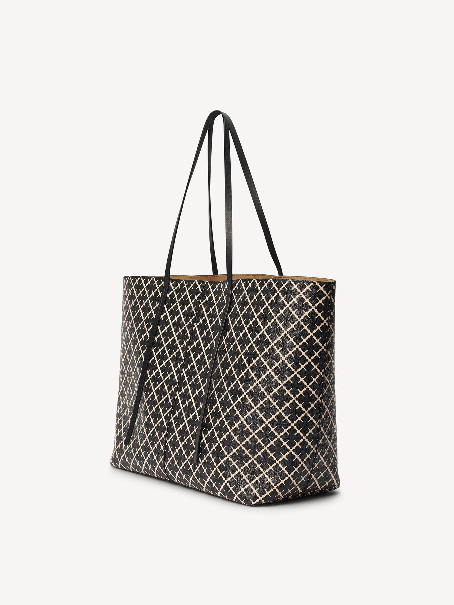 By Malene Birger Abi Printed Tote Vesker Svarte | NO_BB42866