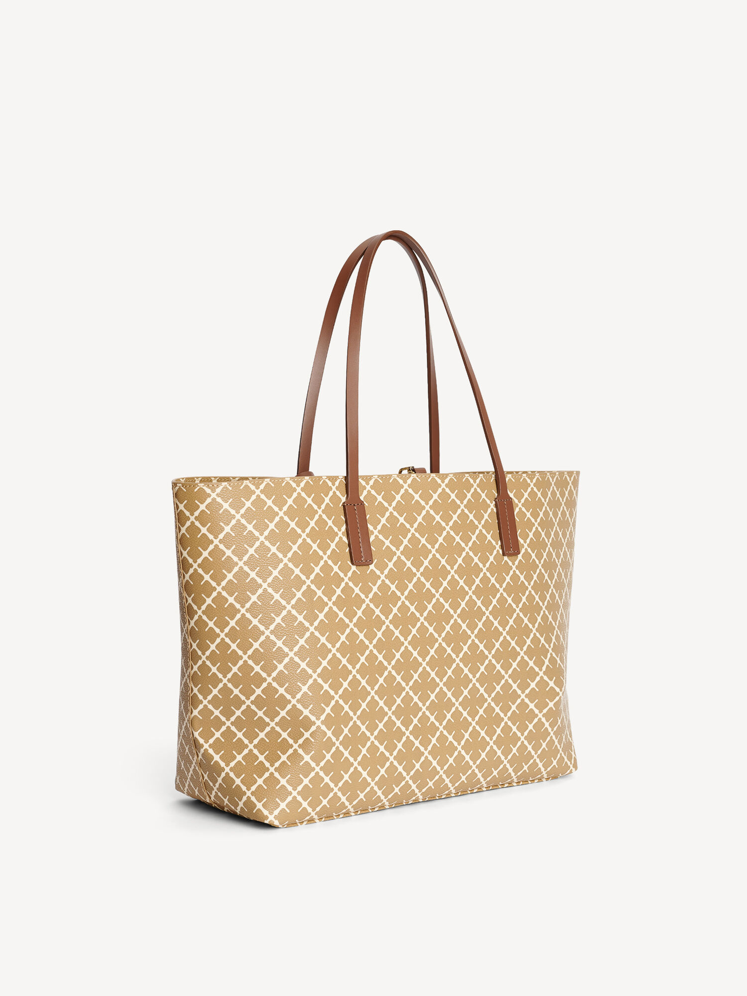 By Malene Birger Abigail Printed Tote Vesker Beige | NO_BB79965