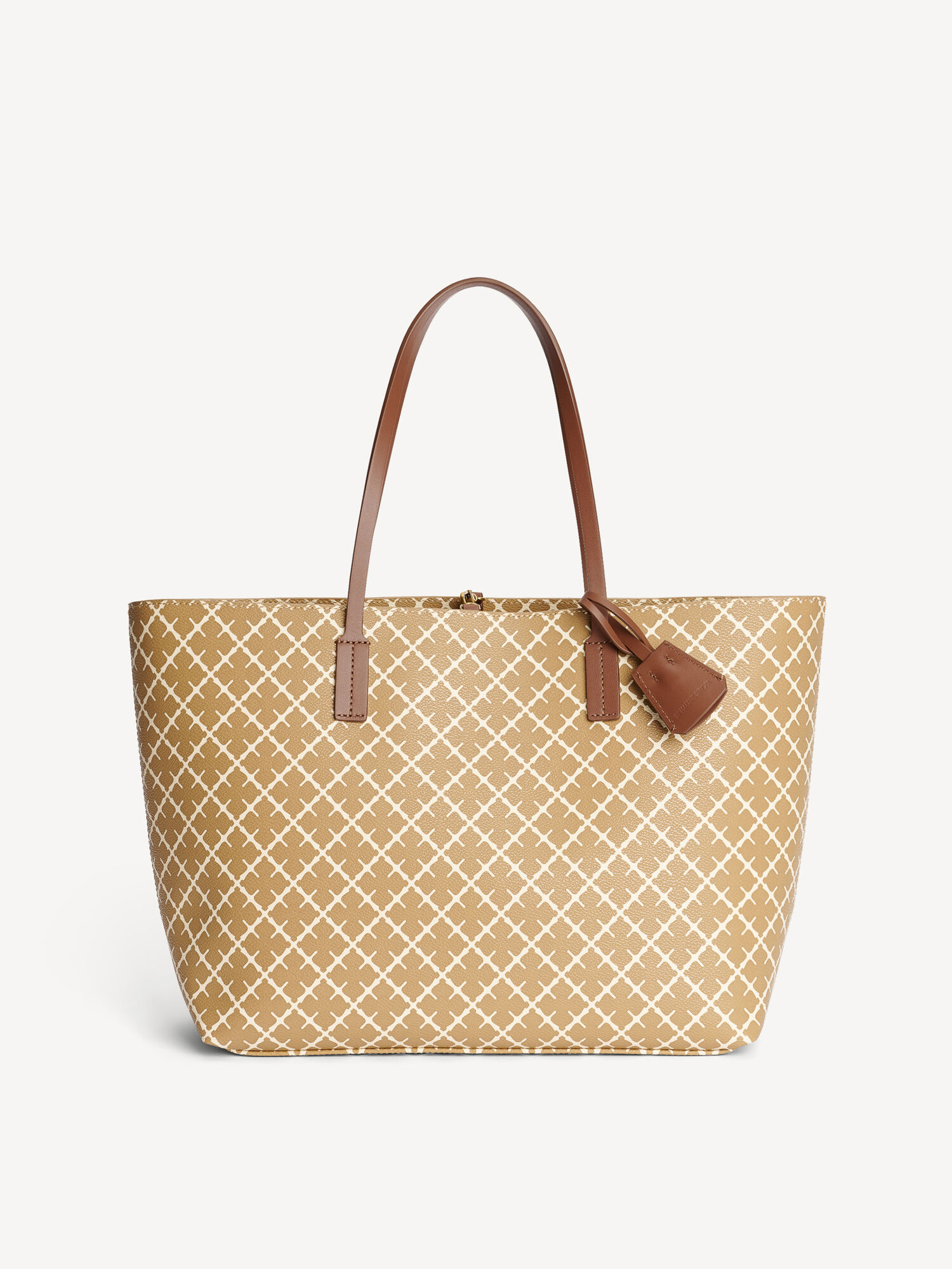 By Malene Birger Abigail Printed Tote Vesker Beige | NO_BB79965