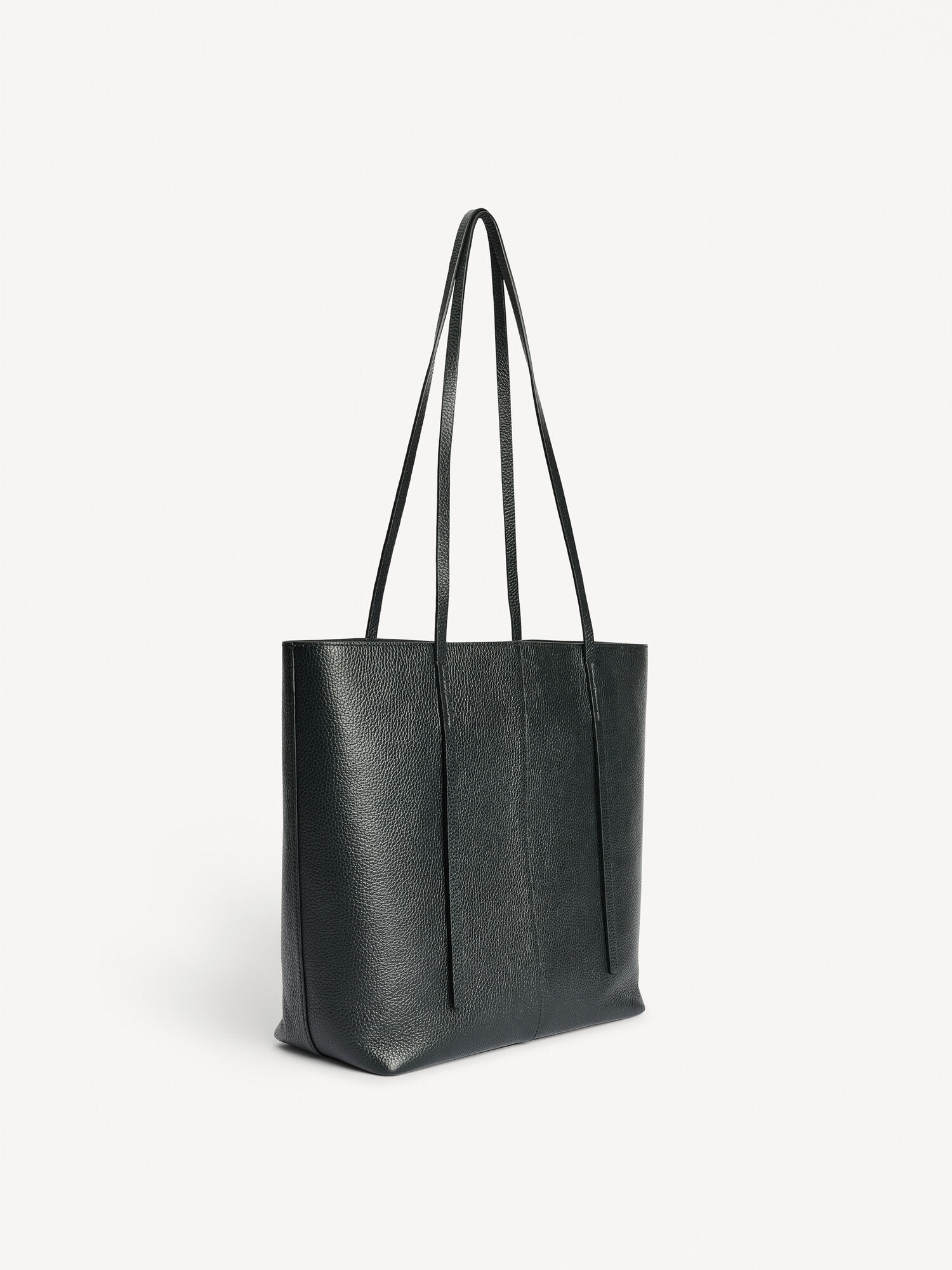 By Malene Birger Abilso Leather Tote Vesker Svarte | NO_BB49216