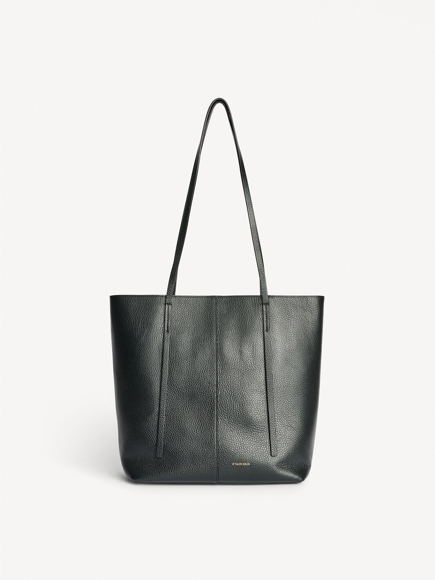 By Malene Birger Abilso Leather Tote Vesker Svarte | NO_BB49216