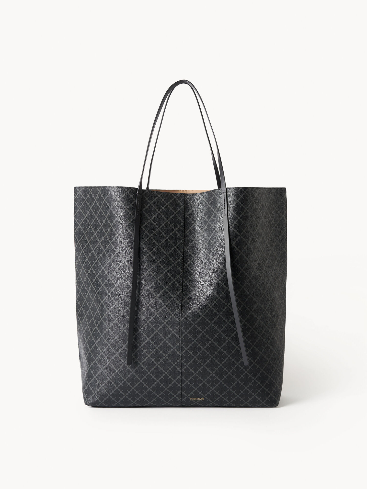 By Malene Birger Abrille Printed Tote Vesker Charcoal | NO_BB38173