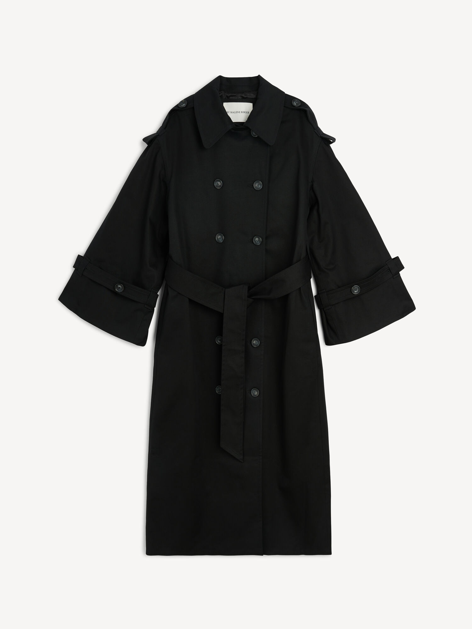 By Malene Birger Alanis Trench Jakker Svarte | NO_BB95261