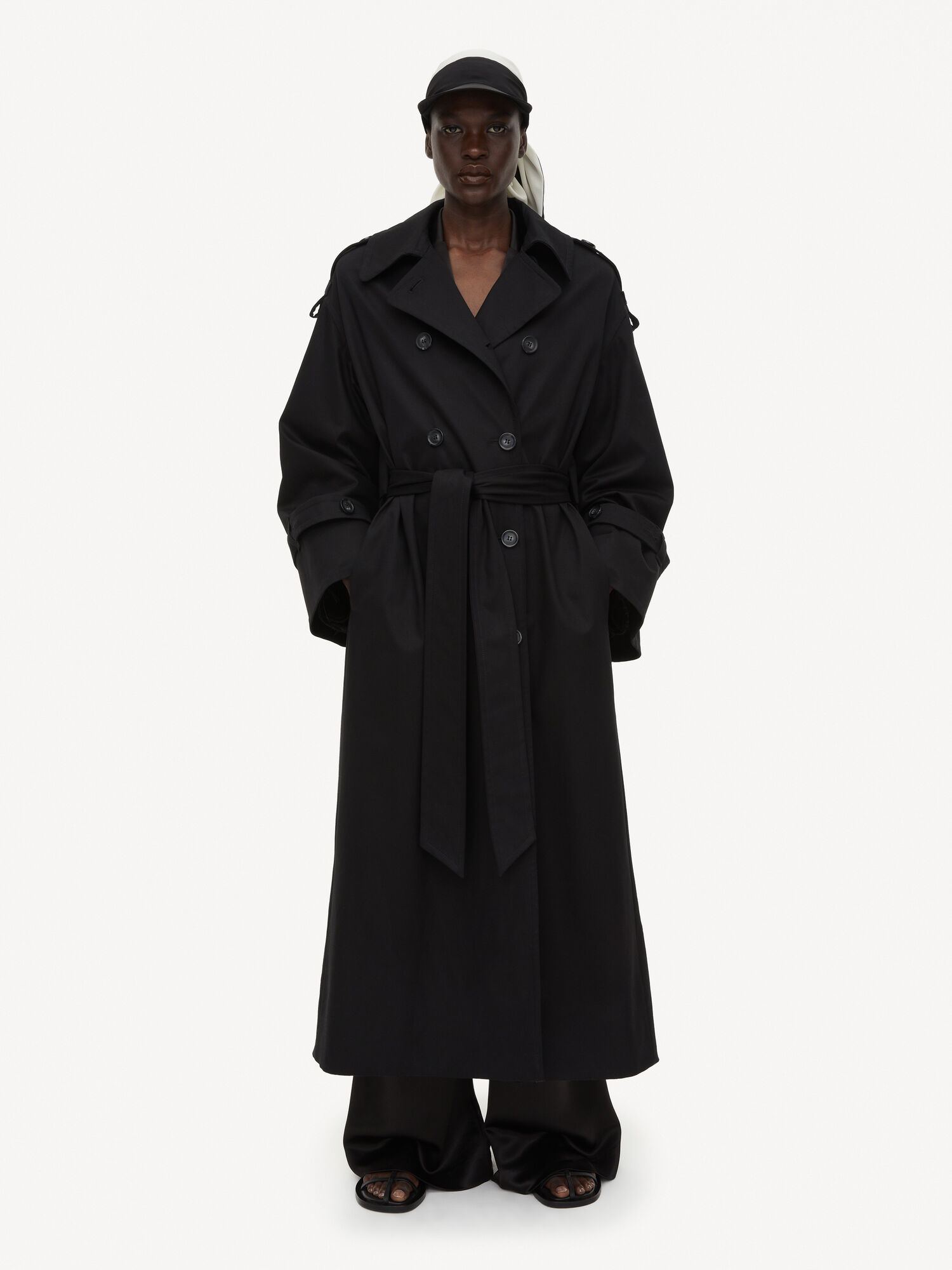 By Malene Birger Alanis Trench Jakker Svarte | NO_BB95261