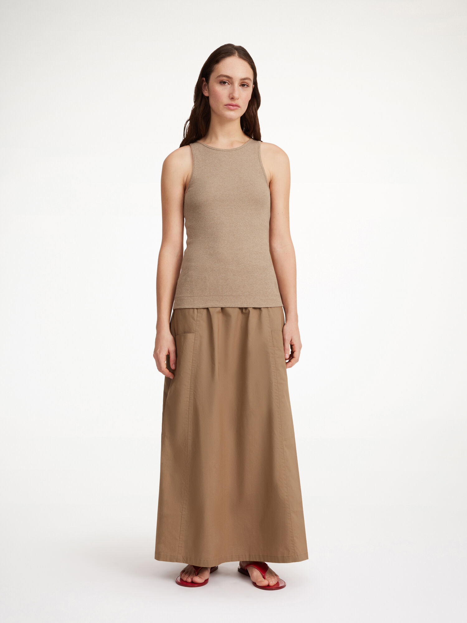 By Malene Birger Amani Organic Cotton Tank Topper Nomad | NO_BB45885