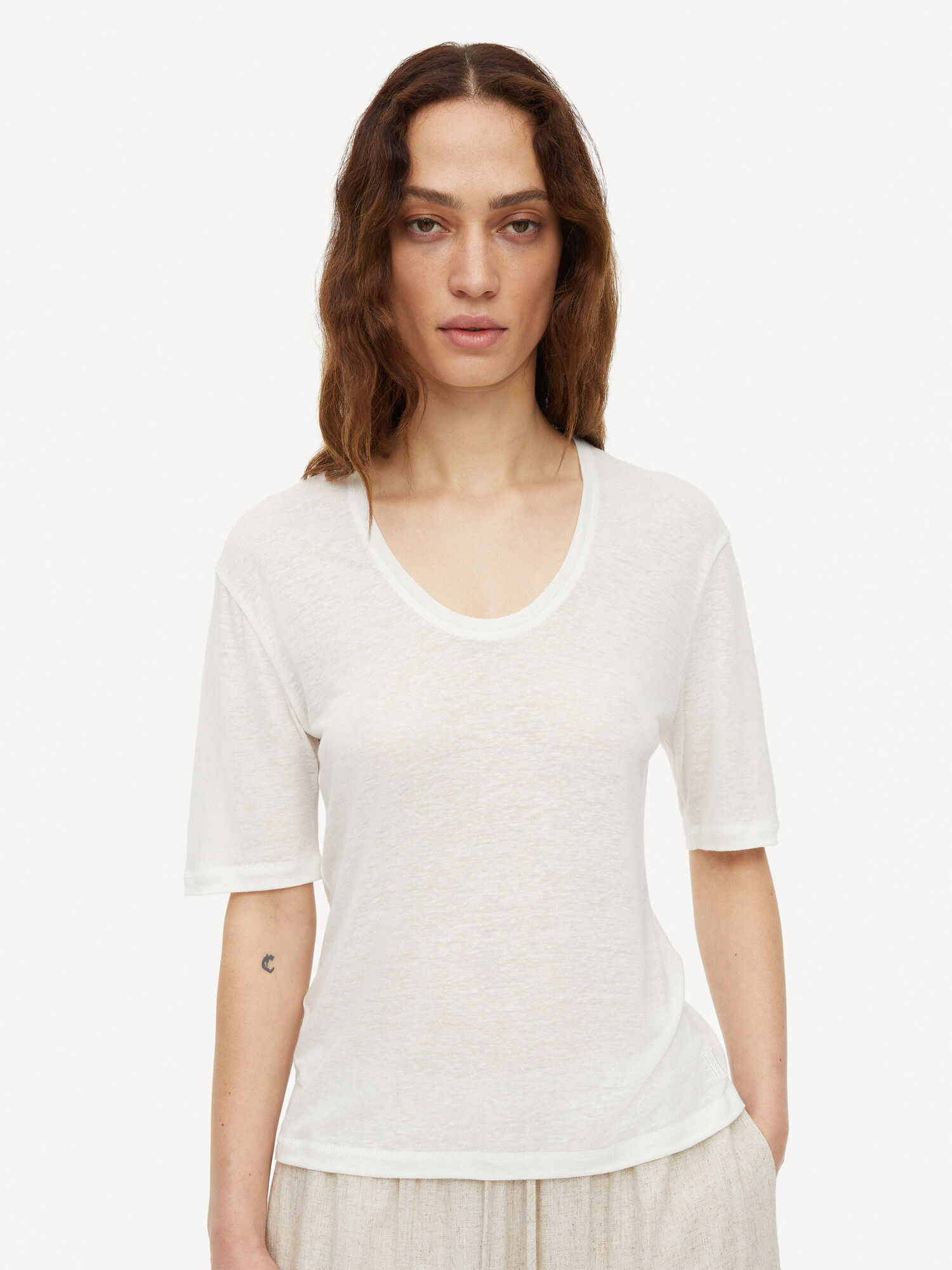 By Malene Birger Amaringa T-shirt Topper Hvite | NO_BB14831