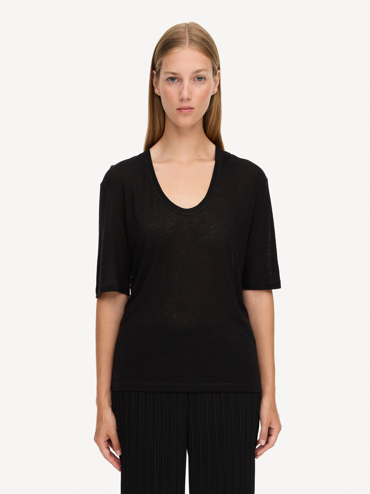 By Malene Birger Amaringa T-shirt Topper Svarte | NO_BB35939