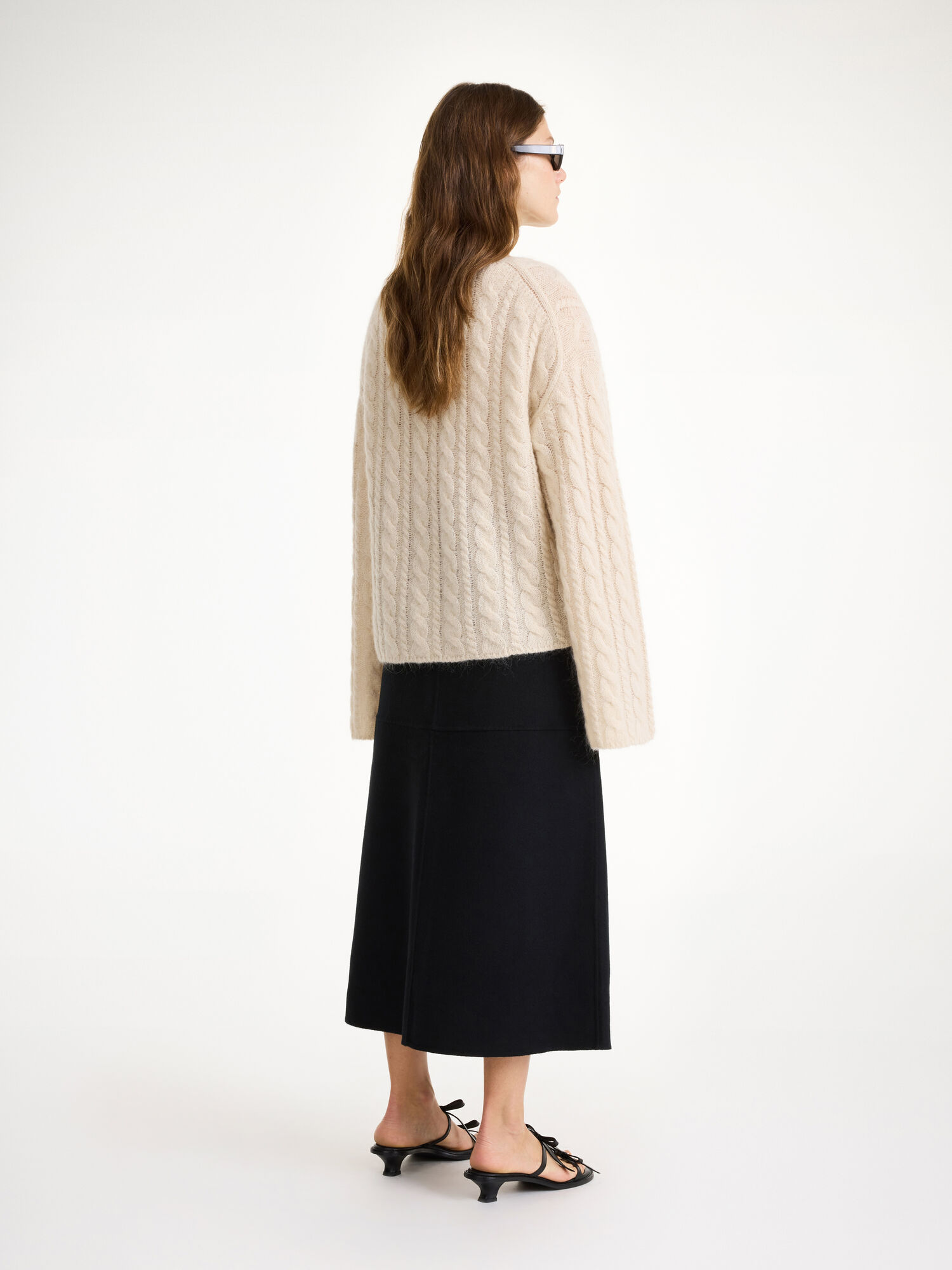 By Malene Birger Angello Wool Midi Skjørt Svarte | NO_BB41681