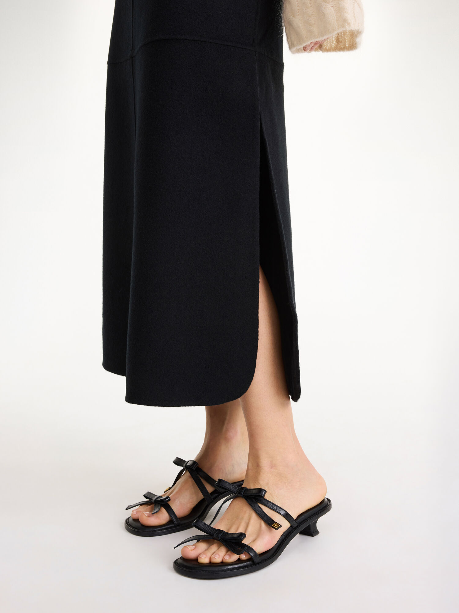 By Malene Birger Angello Wool Midi Skjørt Svarte | NO_BB41681