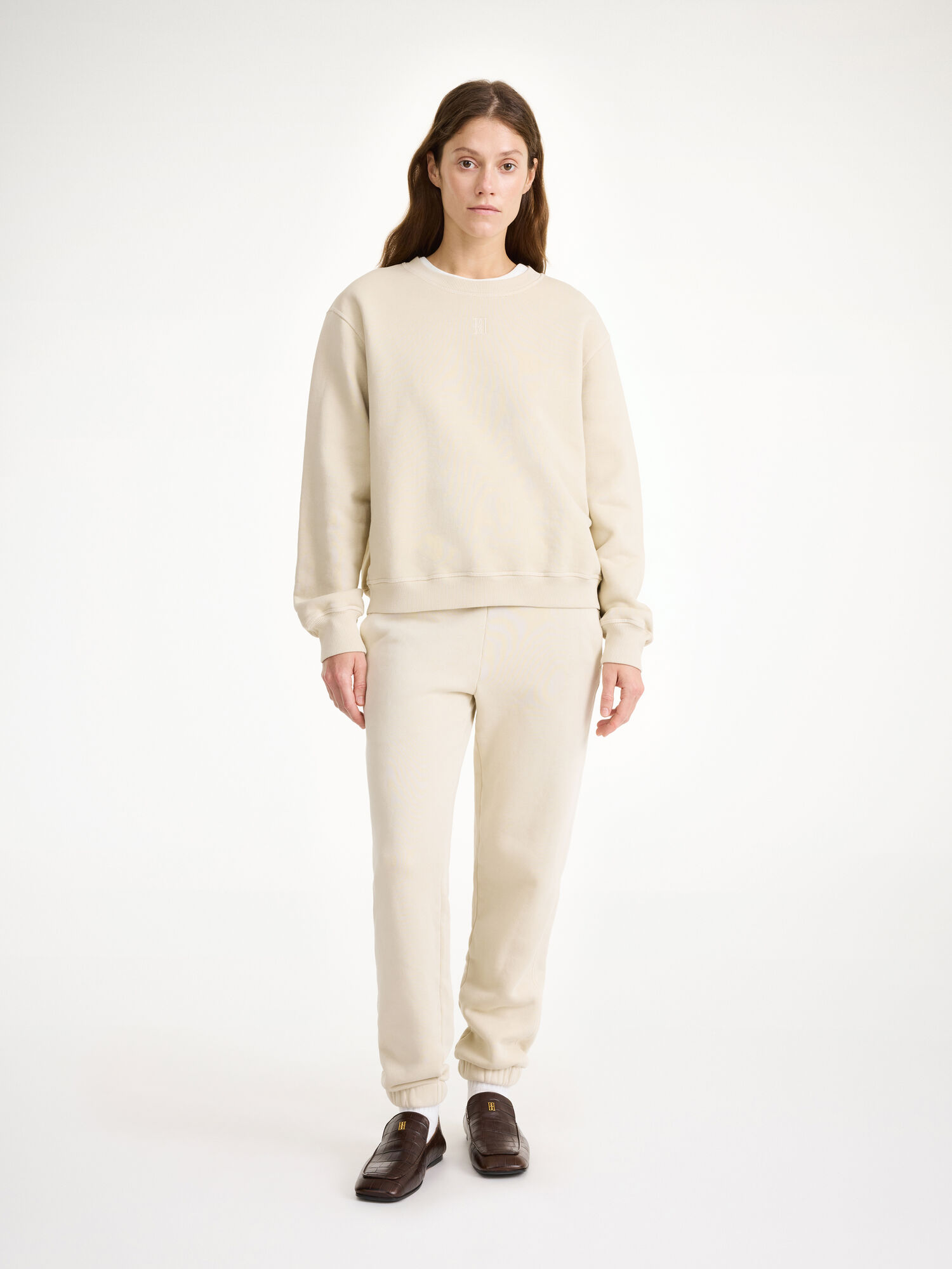 By Malene Birger Apalia Organic Cotton Sweatshirt Fritidsklær Oyster Gray | NO_BB22397