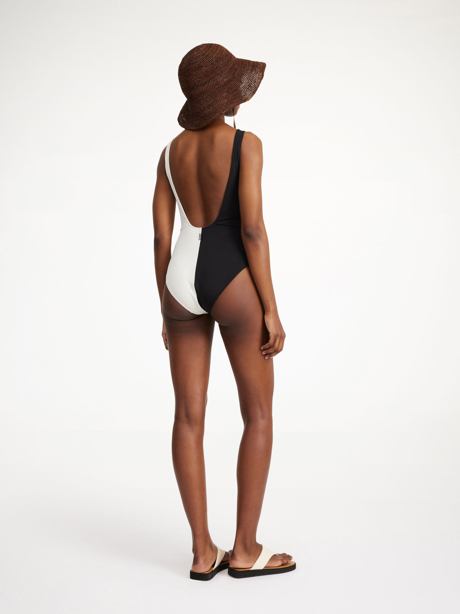 By Malene Birger Bonday Swimsuit Badetøy Stripete Svarte Hvite | NO_BB81584