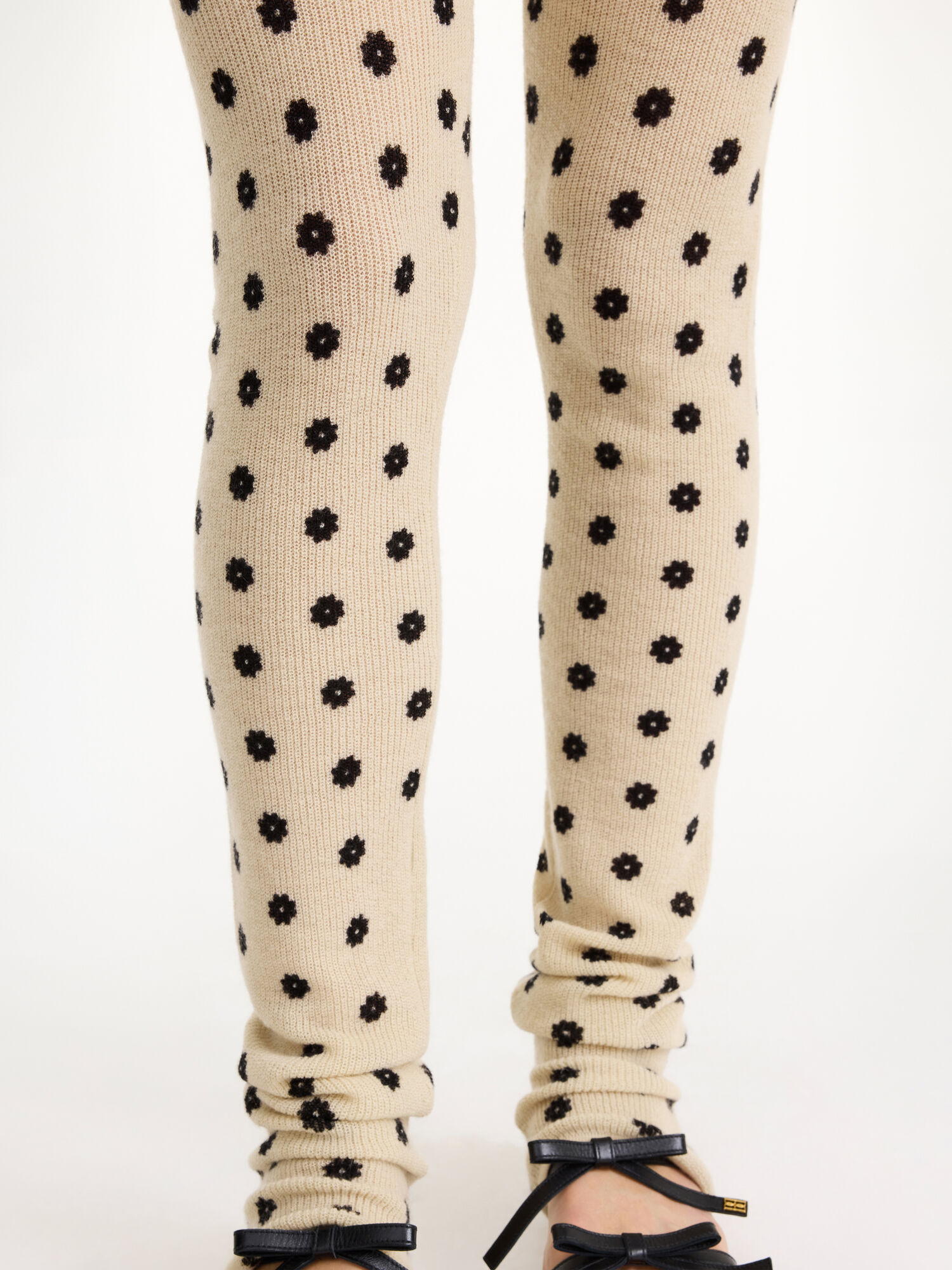 By Malene Birger Breele Wool Leggings Bukser Blomster | NO_BB37410