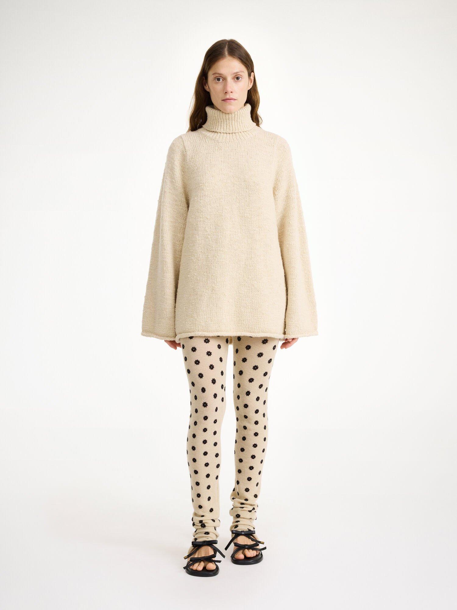 By Malene Birger Breele Wool Leggings Bukser Blomster | NO_BB37410