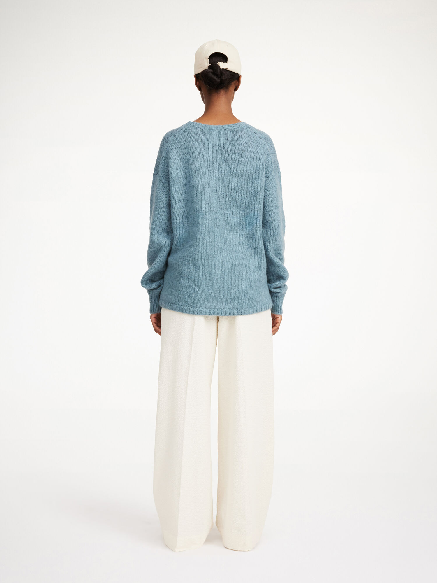 By Malene Birger Briella Mohair-blend Sweater Strikkevarer Cool Water | NO_BB14358