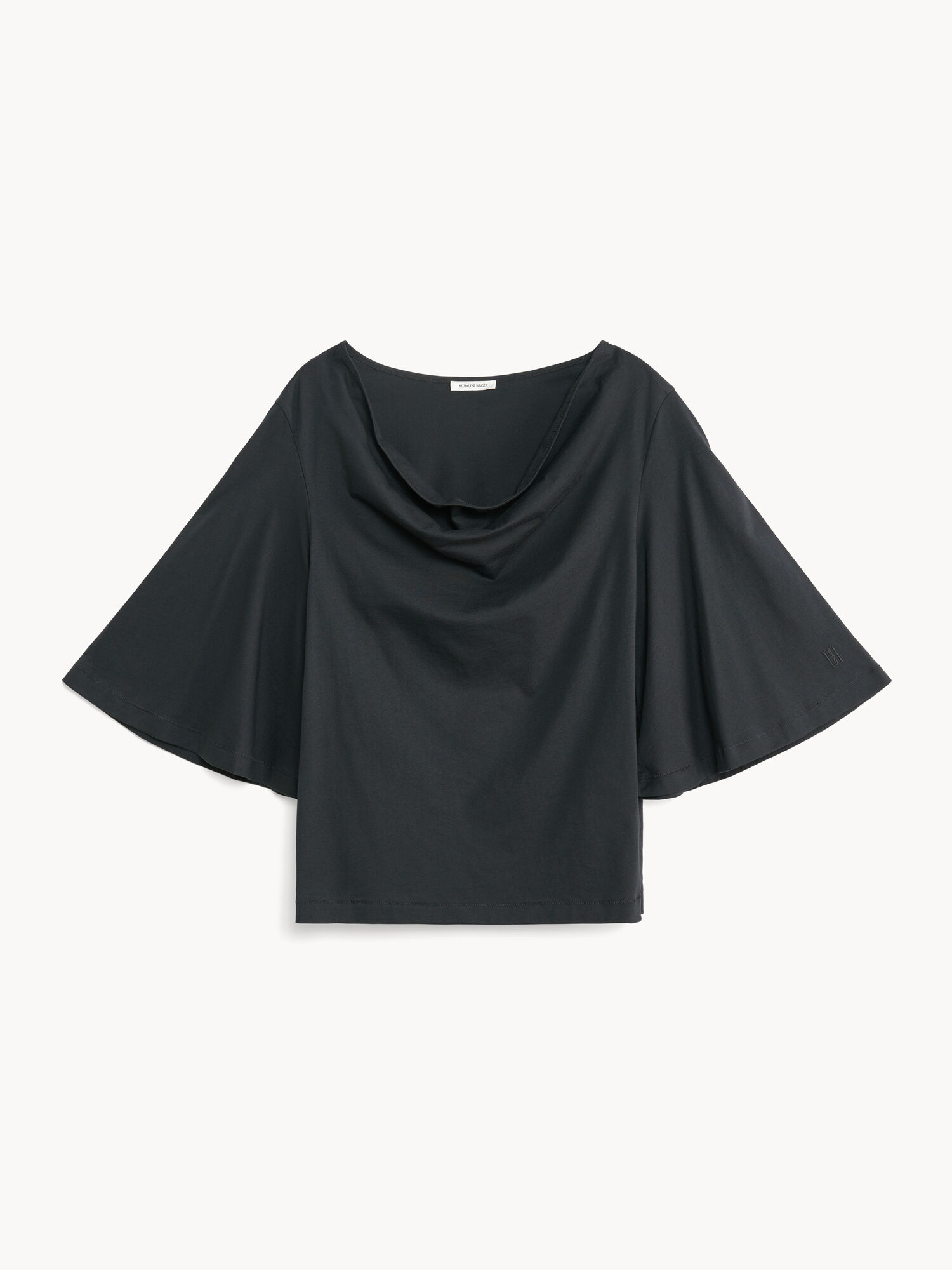 By Malene Birger Bryar Organic Cotton T-shirt Topper Svarte | NO_BB98153