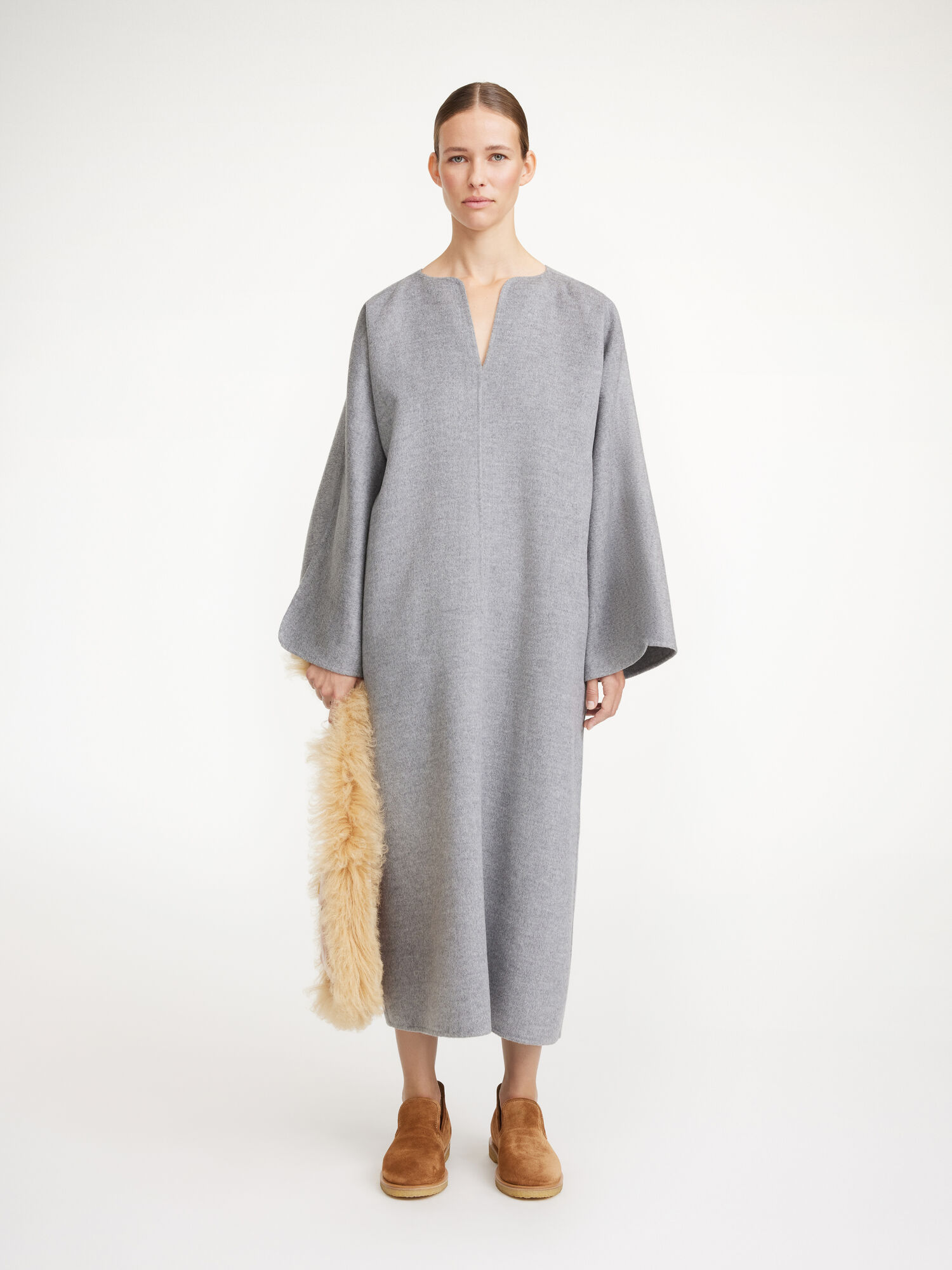 By Malene Birger Cais Maxi Kjole Grå | NO_BB72970