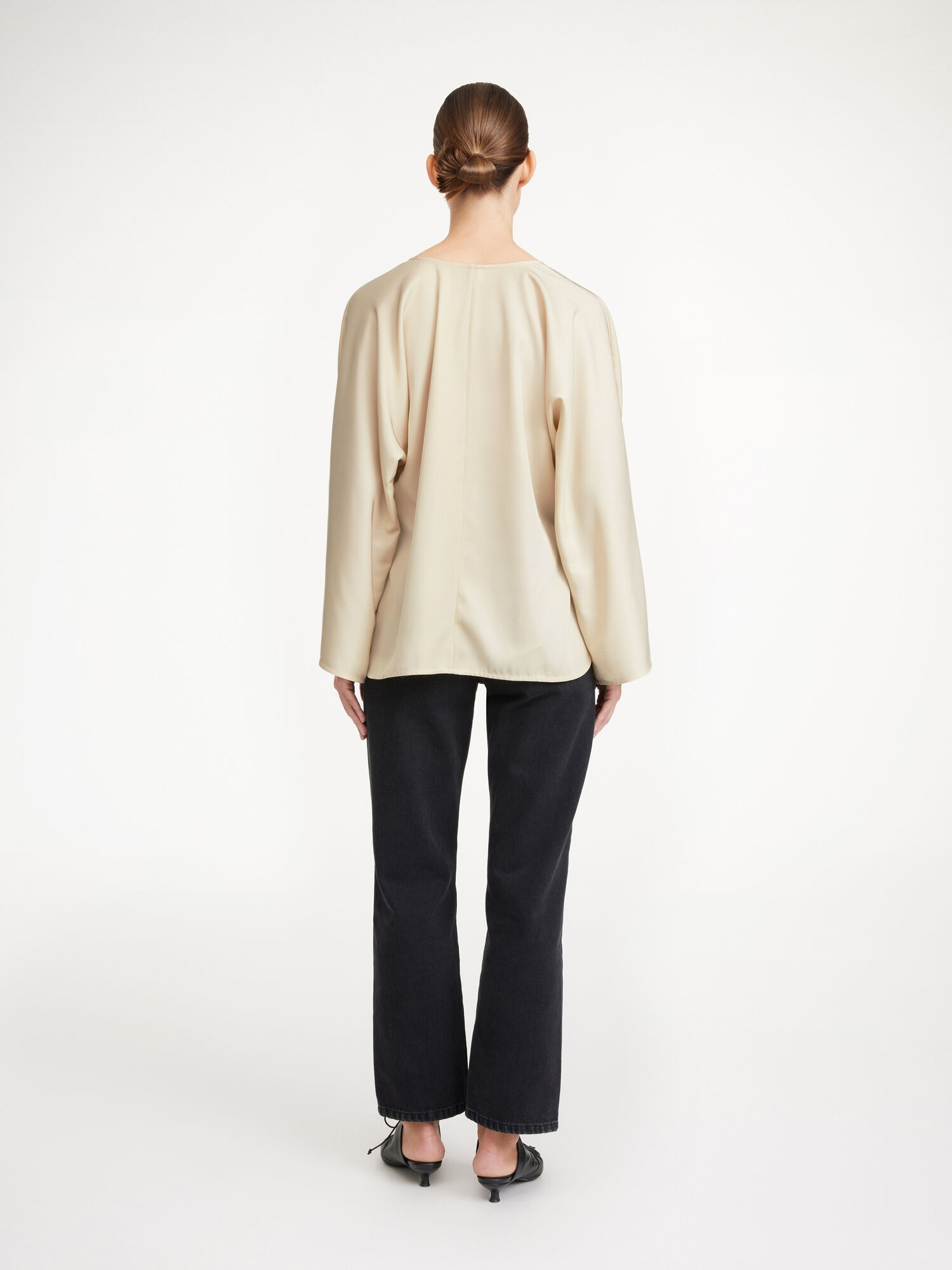 By Malene Birger Calias Tunic-style Blouse Skjorte Pisket Krem | NO_BB13671