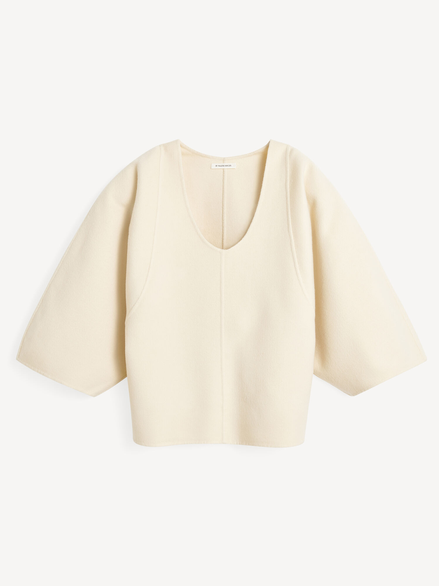 By Malene Birger Calya Wool Blouse Skjorte Pearl | NO_BB57022