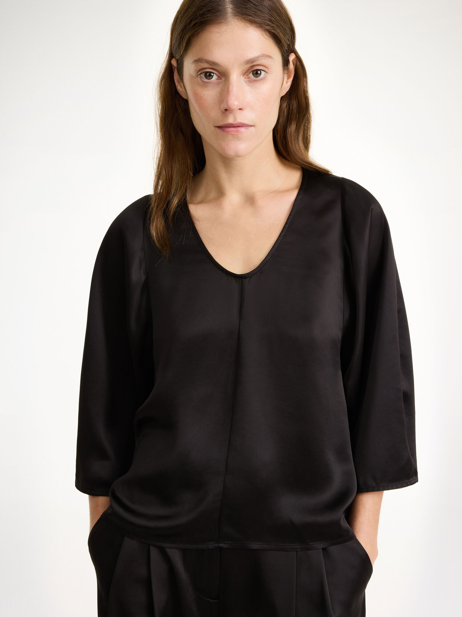 By Malene Birger Calyas Blouse Skjorte Svarte | NO_BB53300