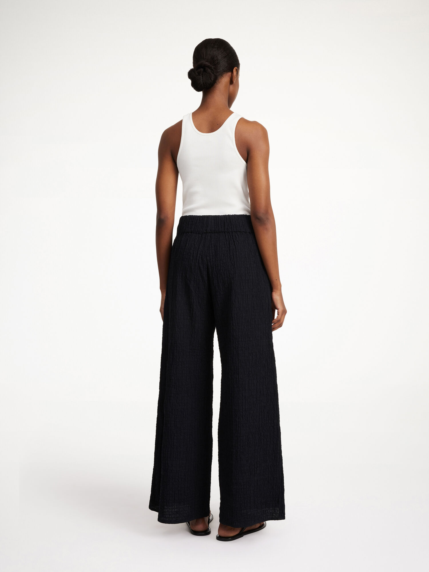 By Malene Birger Campine Wide-leg Bukser Svarte | NO_BB80502