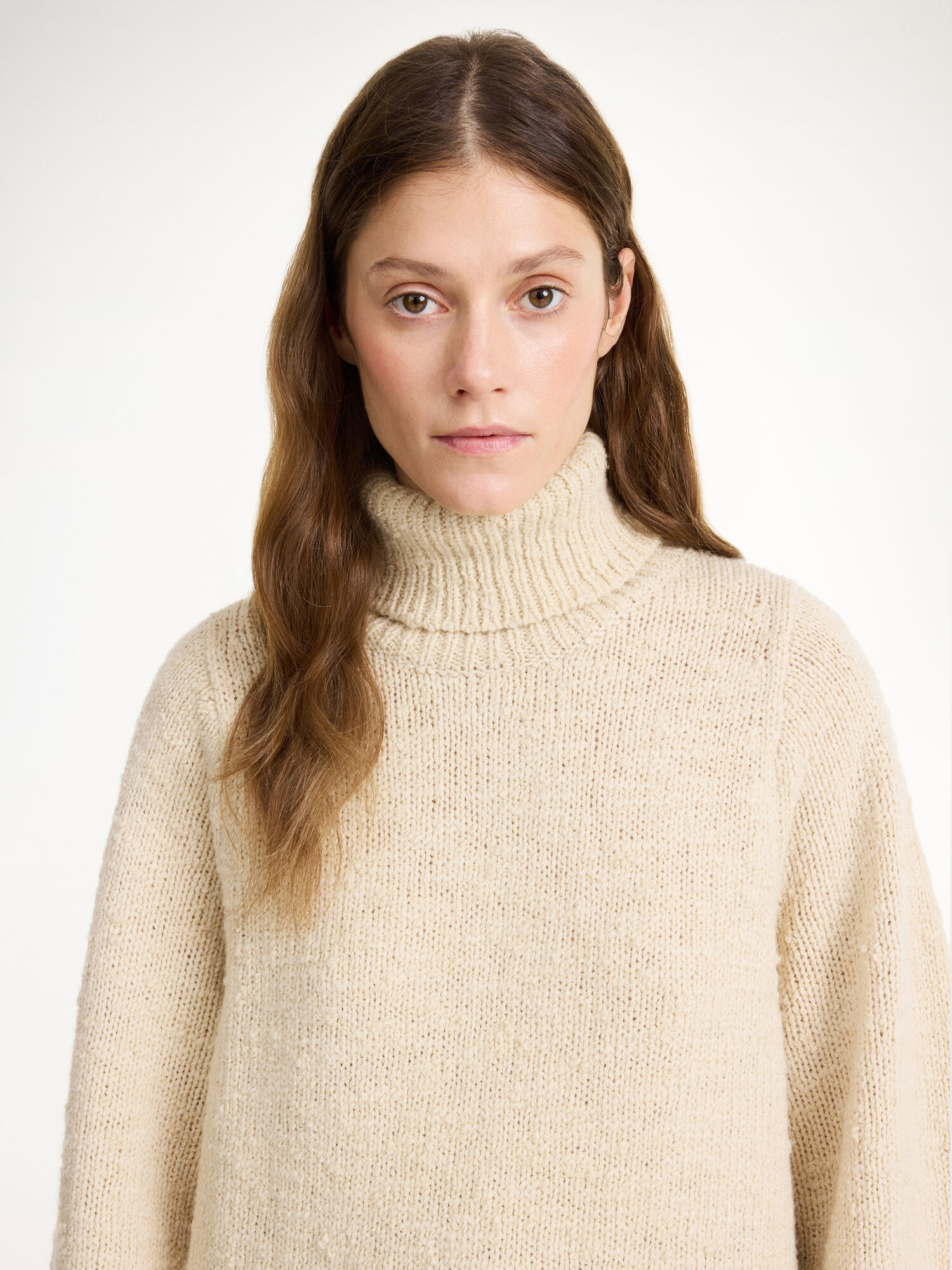 By Malene Birger Charice Wool Sweater Strikkevarer Oyster Gray | NO_BB17271