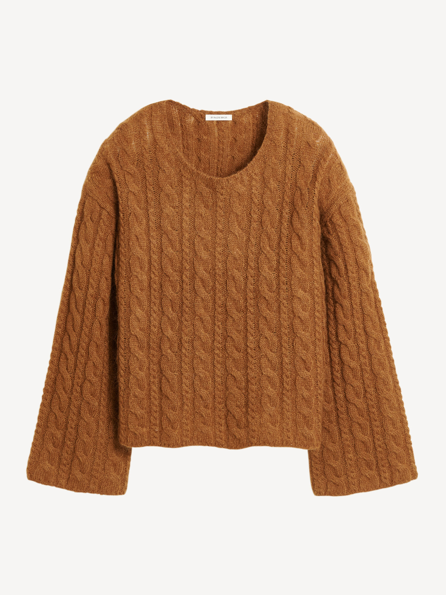 By Malene Birger Cierra Cable-knit Sweater Strikkevarer Bison | NO_BB46970