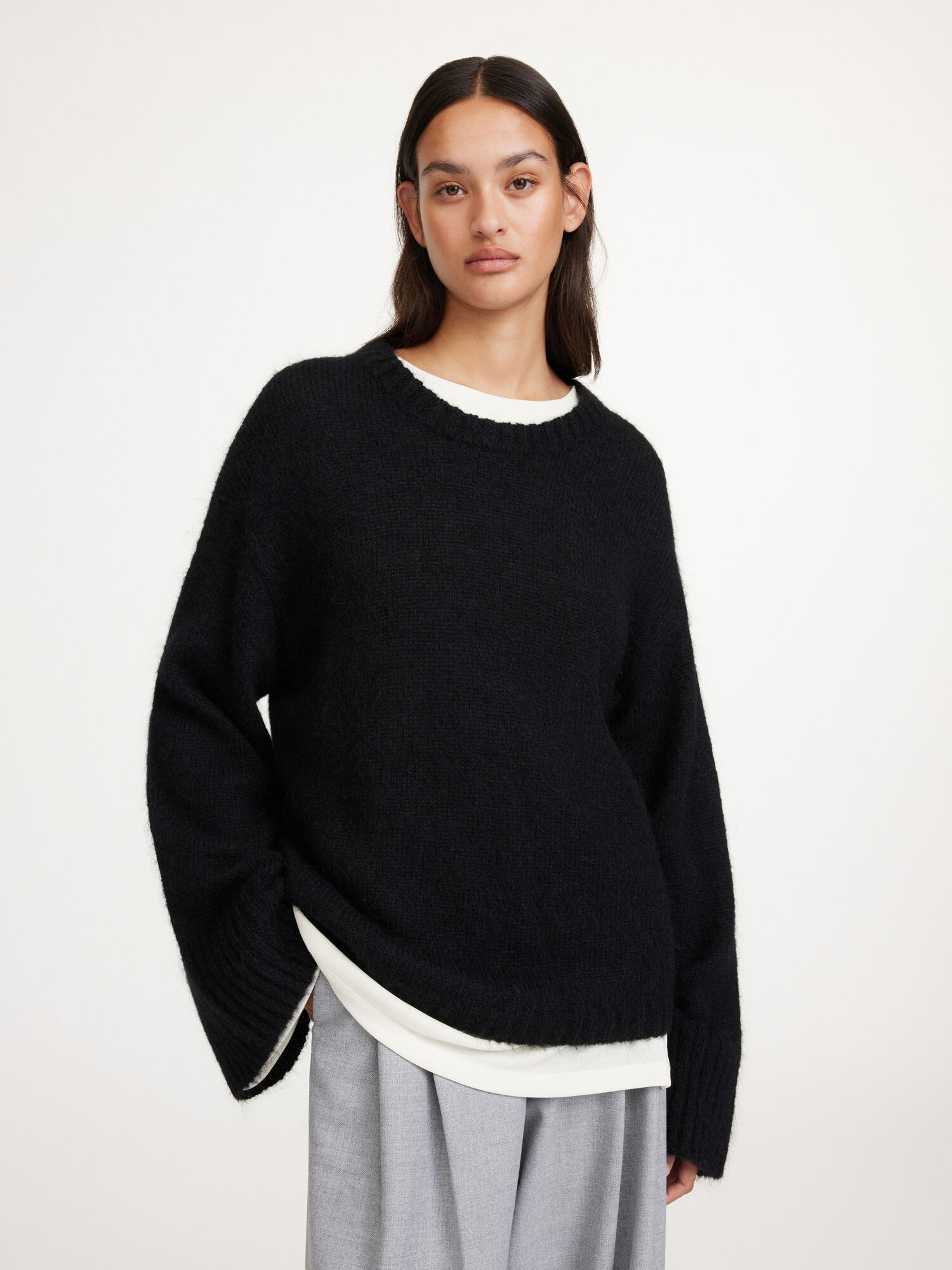 By Malene Birger Cierra Sweater Strikkevarer Svarte | NO_BB41165