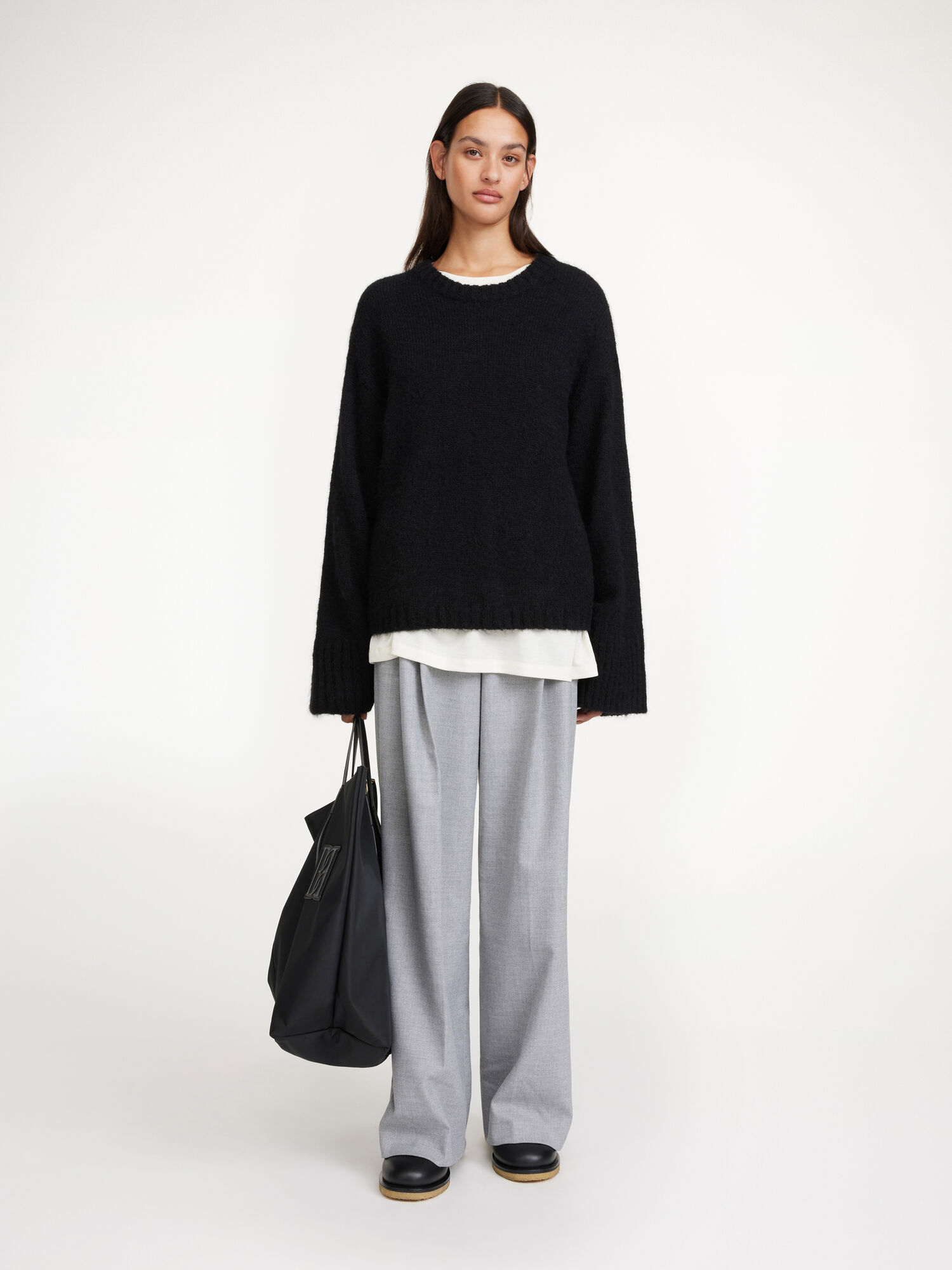 By Malene Birger Cierra Sweater Strikkevarer Svarte | NO_BB41165