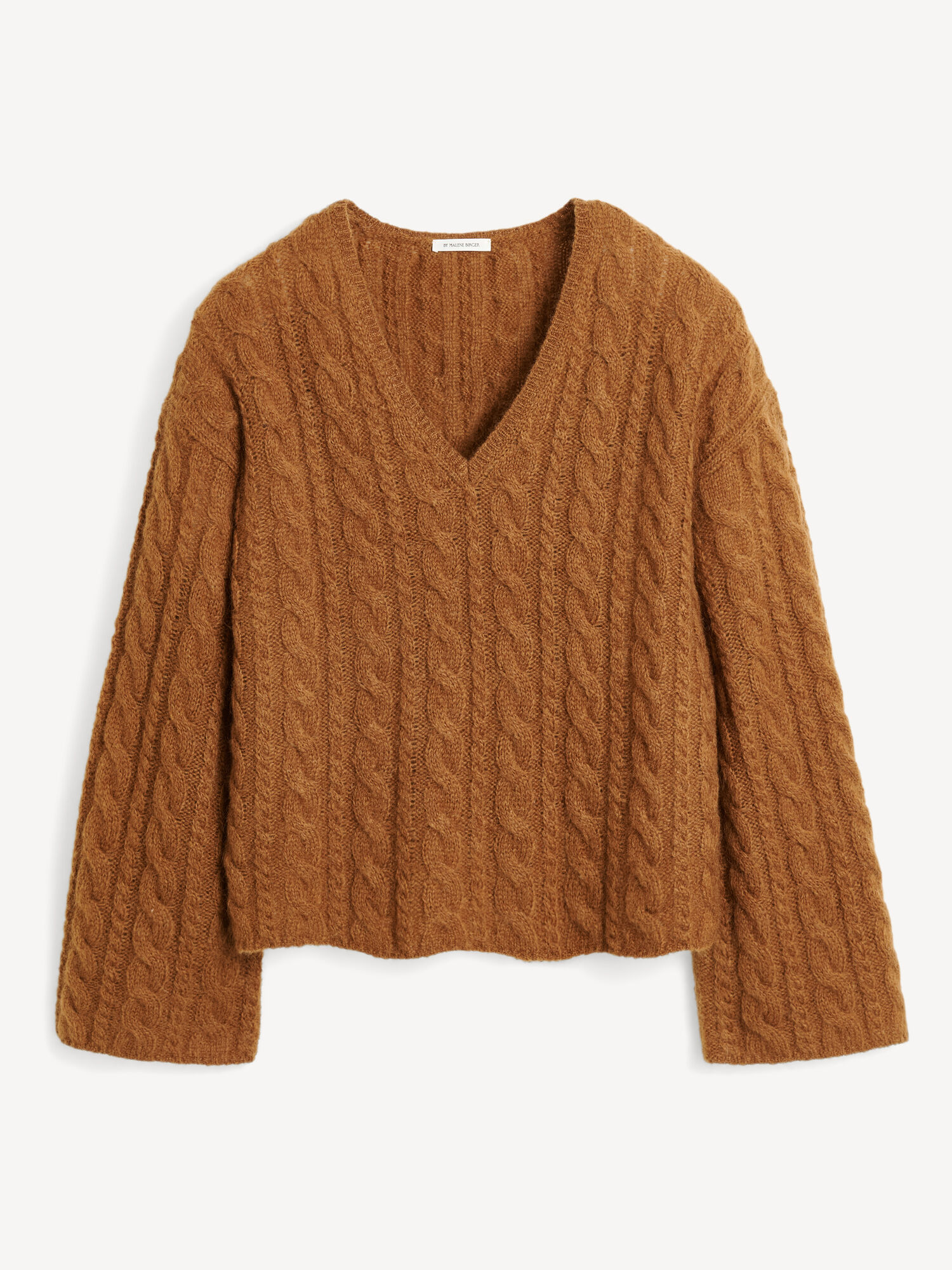 By Malene Birger Cimone Cable-knit Sweater Strikkevarer Bison | NO_BB10667